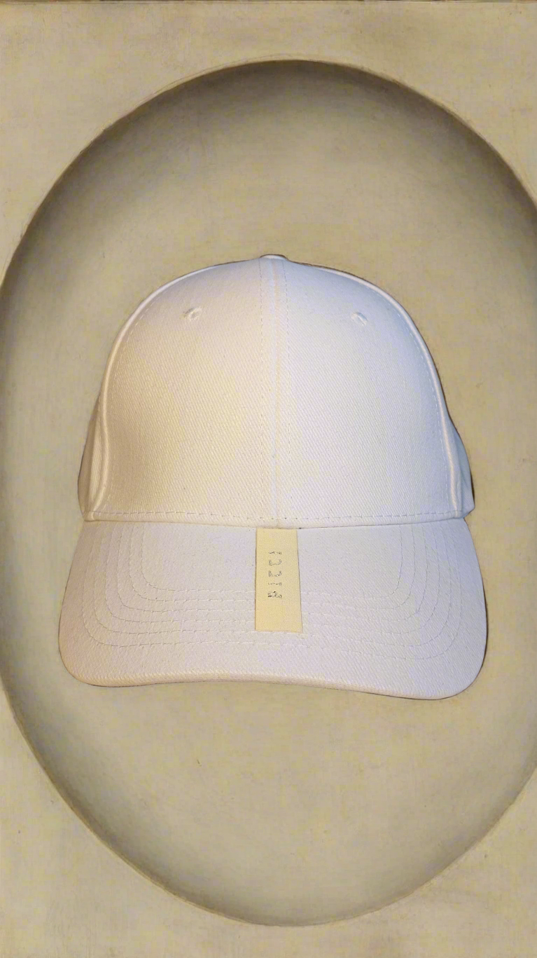 Cappello Baseball PITTI Bianco e Marrone - Eleganza Italiana