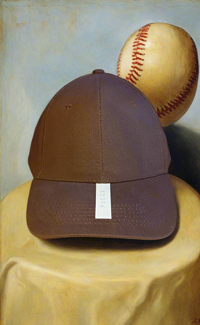 Cappello Baseball PITTI Bianco e Marrone - Eleganza Italiana